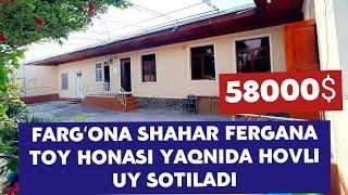 FARGʻONA SHAHAR FERGANA TOY HONASI YAQNIDA 6 SÕTIH 4 HONALIK HOVLI UY SOTILADI +998913271800