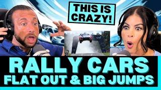 THE CARS ARE INSANE AND THE DRIVING IS TOO! WRC Rally  - FLAT OUT & BIG JUMPS first time reaction!