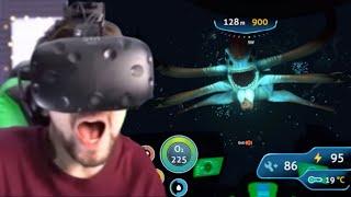 Jacksepticeye Reacts To The Reaper In Subnautica VR