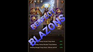 Blazons giving 1500% buffs in evony .#evony