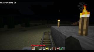 Minecraft Beta 1.5-Roller Coaster In The Rain