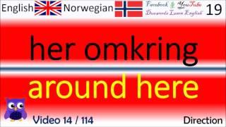 14 Direction / Retning Norsk - Engelsk Ord / Norwegian - English Words Lærer engelsk