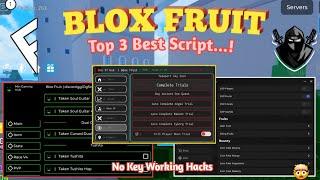 [Roblox] Blox Fruit Top 3 Best Script Available/ No Key & Showcase | Working On Delta, Fluxus & Vega