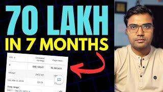 70 Lakh in 7 Months - A Story of Indian Blogger Ups & Down