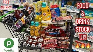Publix Free & Cheap Grocery Couponing Deals & Haul| FREE MONEY! STOCK UP| 6/18-6/24 or 6/19-6/25