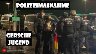 "Gersche Jugend" Polizeimaßnahme, Gera 3.10.24, Tag der Deutschen Einheit