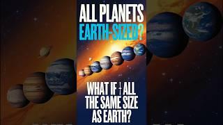 What If Our Entire Solar System Was Made Up Of EARTH-SIZED Planets? #planetaryexploration #biotrends