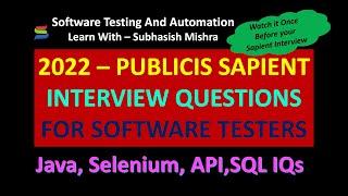 Publicis Sapient Interview Experience 2022 for Software Testers | Sapient Technical & HR Questions