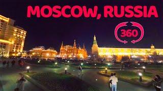 Moscow, Russia VR 360 travel video. Москва, Россия панорама.