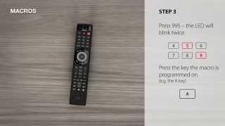 Universal Remote Control – URC 7980 Smart Control – how to setup a Macro