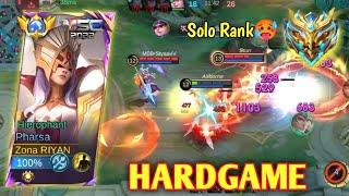 PERBANYAK SABAR MAIN PHARSA SOLO RANK KETEMU TIM ANEH || GAMEPLAY & BUILD PHARSA - MLBB