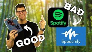 Sanderson Secret Project #3 Review AND Why I Hate Spotify and Speechify