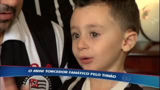 Torcedor mirim do Corinthians realiza sonho e conhece Emerson Sheik