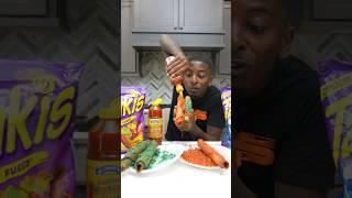 Extreme spicy giant takis ️ #shorts