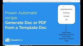 Generate Doc or PDF from a Template Doc using Power Automate