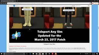 How to fix Sims 4 Teleporter Mod (for poses)