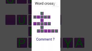 word cross game | word crossy | #shorts#