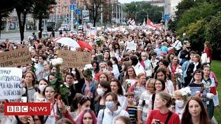 Further protests in Belarus keep up pressure on Lukashenko - BBC News