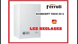 How to adjust a FERROLI ECONCEPT boiler?