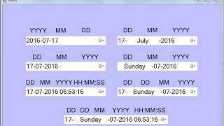 Set Different Types Of Custom Date Format in DateTimePicker in C#