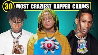 30 MOST CRAZIEST RAPPER CHAINS  ( Custom Diamond Chains )  PART 1