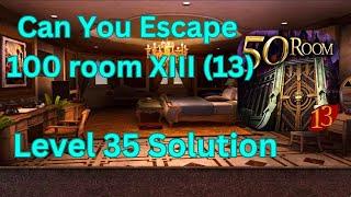 Can you escape the 100 room 13 Level 35 Solution