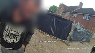 "I've done nothing wrong for once" - burglar caught in act