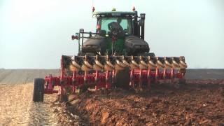 Big ploughing John Deere 9560 RT & Grégoire-Besson 13 furrow semi-mounted - labour 2013