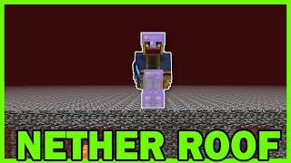 How to get ON AND OFF the NETHER ROOF in 1.21 MINECRAFT BEDROCK Edition!