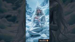 Mermaid feel cold in this snow  ️ #youtubeshorts