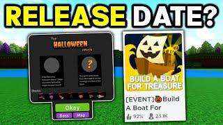 HALLOWEEN UPDATE RELEASE DATE!? | Build a boat for treasure Project zeg