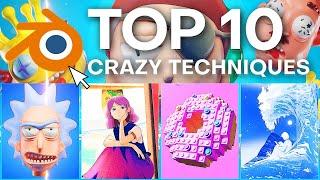 Top 10 Crazy Blender Techniques #5 - Incredible Renders!