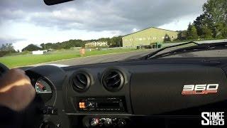 Drifting in a Lotus Exige V6 360 Cup with Gavan Kershaw at Hethel