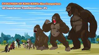 GODZILLA vs Evolution of KING KONG | Godzilla Cartoon Compilation