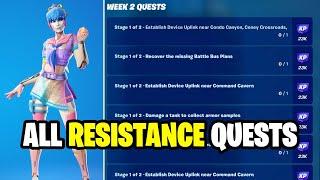 Fortnite Week 2 All Resistance Quests Guide