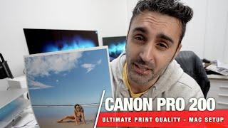 Canon Pro 200 - Best Printer Settings Guide | No Lines - No Print Artefacts ️