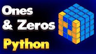 Ones and Zeros in Python NumPy | Module NumPy Tutorial - Part 12