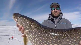 TIP UP PIKE FISHING | MULTIPLE LARGE PIKE - UP NORTH OUTDOOR MADNESS