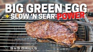 Perfect Grilled Steaks on the BIG GREEN EGG with the Slow 'N Sear!