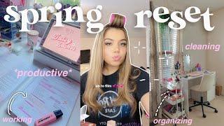 SPRING RESET healthy girl habits, cleaning my room, being productive + a rant hehe