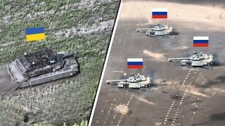 Three Russian Brigades Collapse Under Intense Attack by Bradleys, Leopard 2A4 Tank