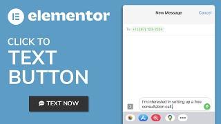 Click to Text Button (Elementor Tutorial)