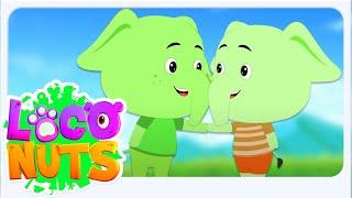 Ek Mota Hathi In Green Color, एक मोटा हाथी, Hathi Raja + More Popular Hindi Rhymes For Kids