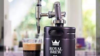 Nitro cold brew coffee unboxing of the Royal Brew