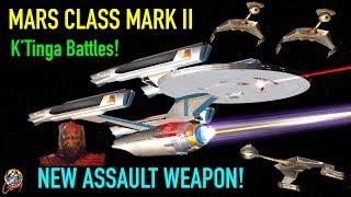 Mars Class MKI & MKII - Prototype Assault Phaser VS 3 K'Tingas - Star Trek Starship Battles