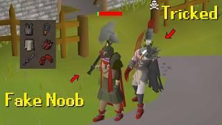 Tricking Rich Players by Pretending to be an AFK Noob (HUGE Loots)