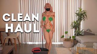 [4K Housewife] ️ Body art suit | How to clean floor | Body art Haul | Try Haul with Triss Bliss