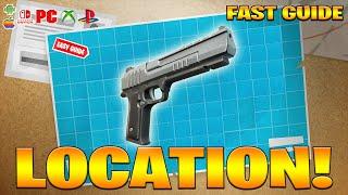 Where to find ALL Hand Cannon Location in Fortnite! (How to Get Hand Cannon Location)