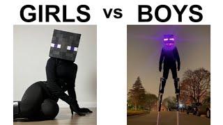 BOYS VS GIRLS MEMES MINECRAFT V3