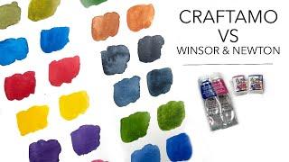 Comparing Craftamo and Winsor & Newton Watercolours!